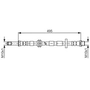 Bosch Brake Hydraulic Hose Line Front 1 987 481 692