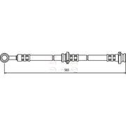 Apec Brake Hydraulic Hose Line Rear Right HOS3373