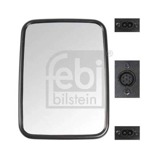 Febi Driver Cab Exterior Mirror Wide 100mm Thick 171192