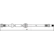 Apec Brake Hydraulic Hose Line Front HOS3704