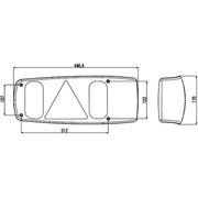 Hella Tail Light / Lamp PY21W Right 2VP 007 502-041