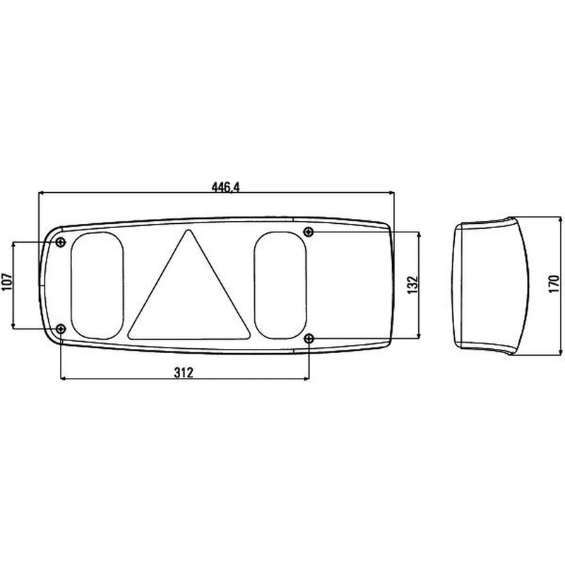 Hella Tail Light / Lamp PY21W Right 2VP 007 502-041