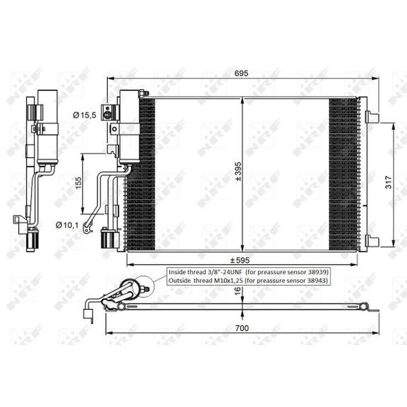 NRF Air Conditioning Condenser 35974
