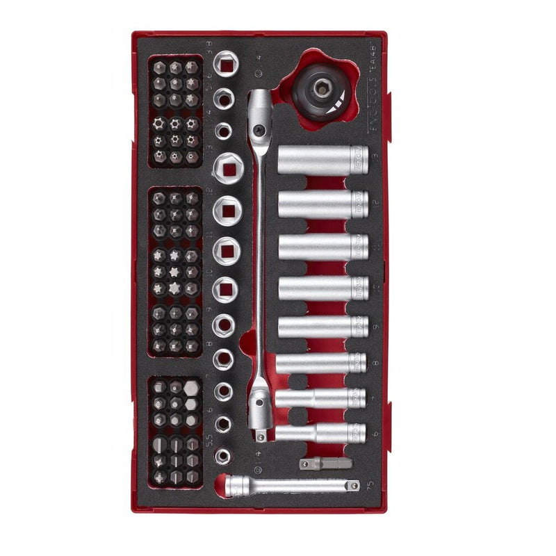 Teng Tools Sockets & Accessories Set FOAM1 87 Pieces