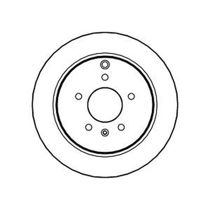 Abtex 2 x Rear Brake Discs BD1522V