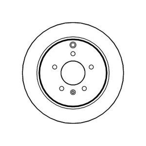 Abtex 2 x Rear Brake Discs BD1522V