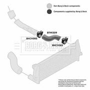 Borg & Beck Intercooler Turbo Charge Air Hose BTH1309