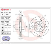 Brembo Xtra 2 x / Front Brake Discs 09.7010.2X