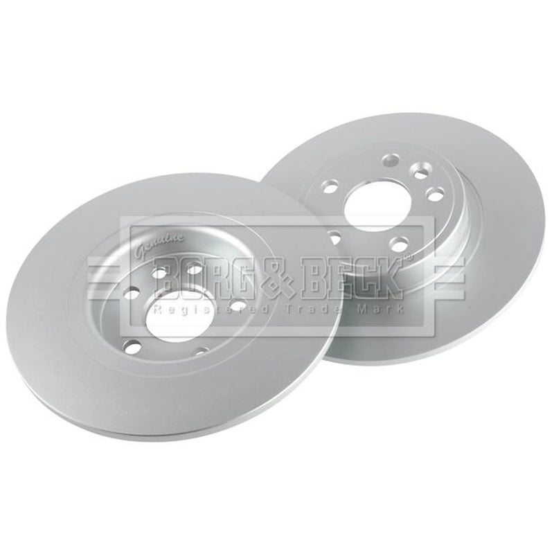 Borg & Beck 2 x Solid Rear Brake Discs BBD5442