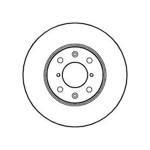 Abtex 2 x Vented Front Brake Discs BD1358V