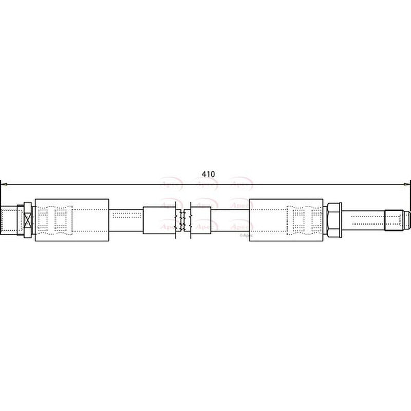 Apec Brake Hydraulic Hose Line Front HOS3605