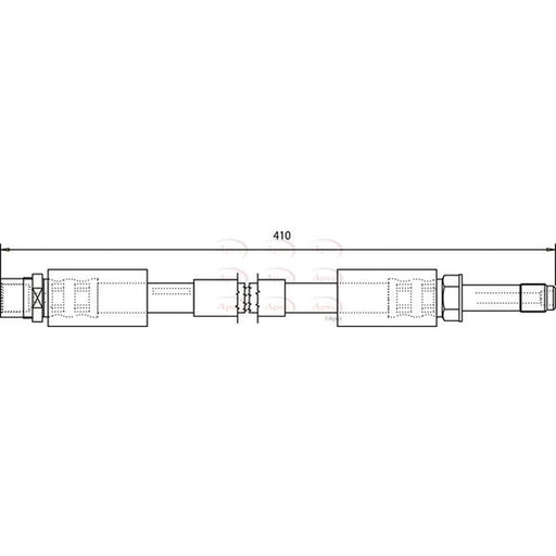 Apec Brake Hydraulic Hose Line Front HOS3605