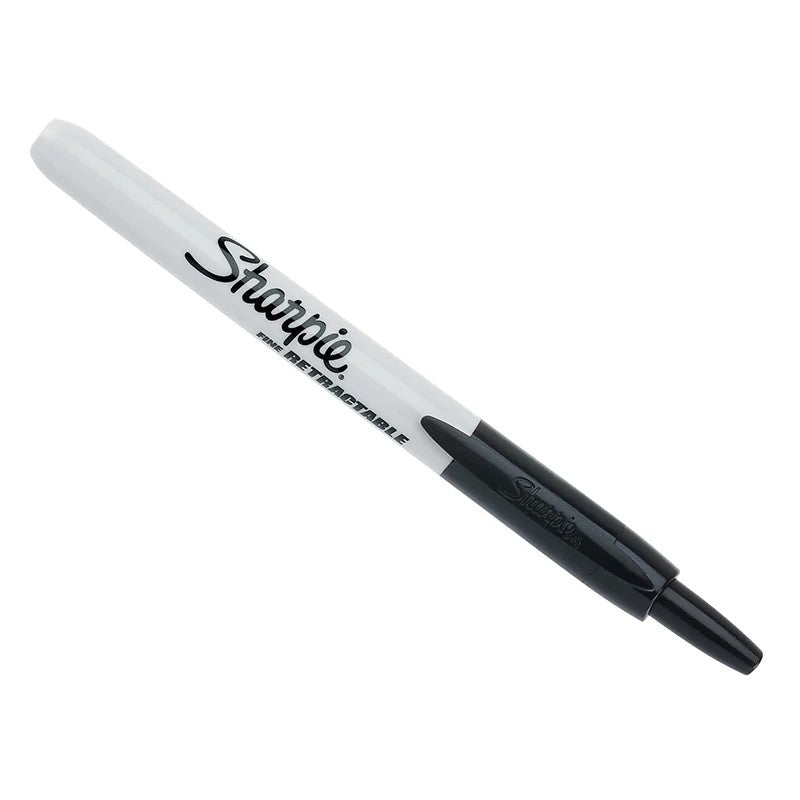 Sharpie® Retractable Fine Permanent Marker Black - 1985871