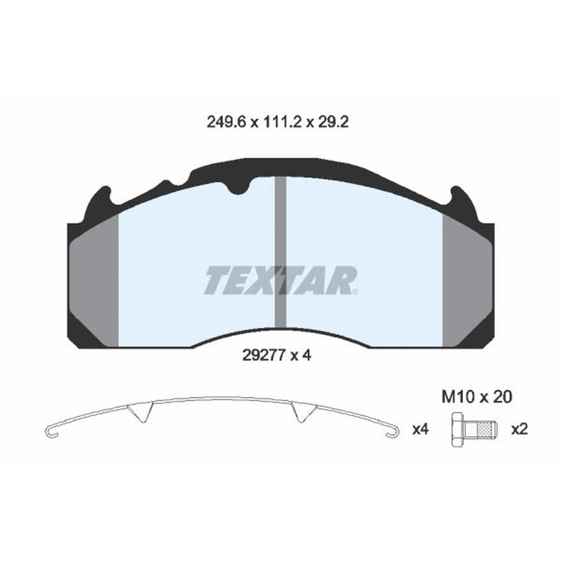 Textar Front Brake Pad Set 2927705