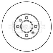 Borg & Beck 2 x Vented Front Brake Discs BBD5243