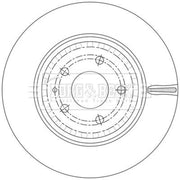 Borg & Beck 2 x Vented Front Brake Discs BBD6228S