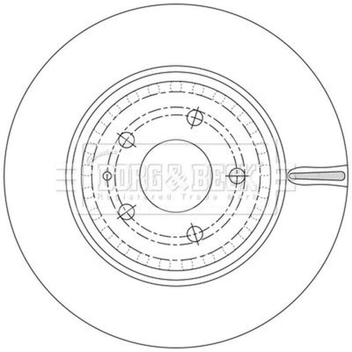 Borg & Beck 2 x Vented Front Brake Discs BBD6228S