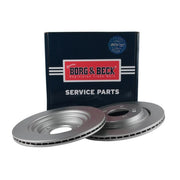 Borg & Beck 2 x Vented Rear Brake Discs BBD5671