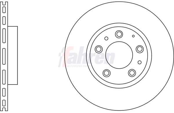 Fahren Brake Disc Set Vented