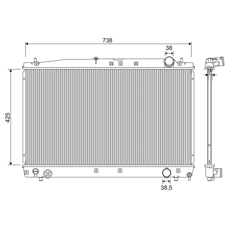 Valeo Engine Radiator 701349
