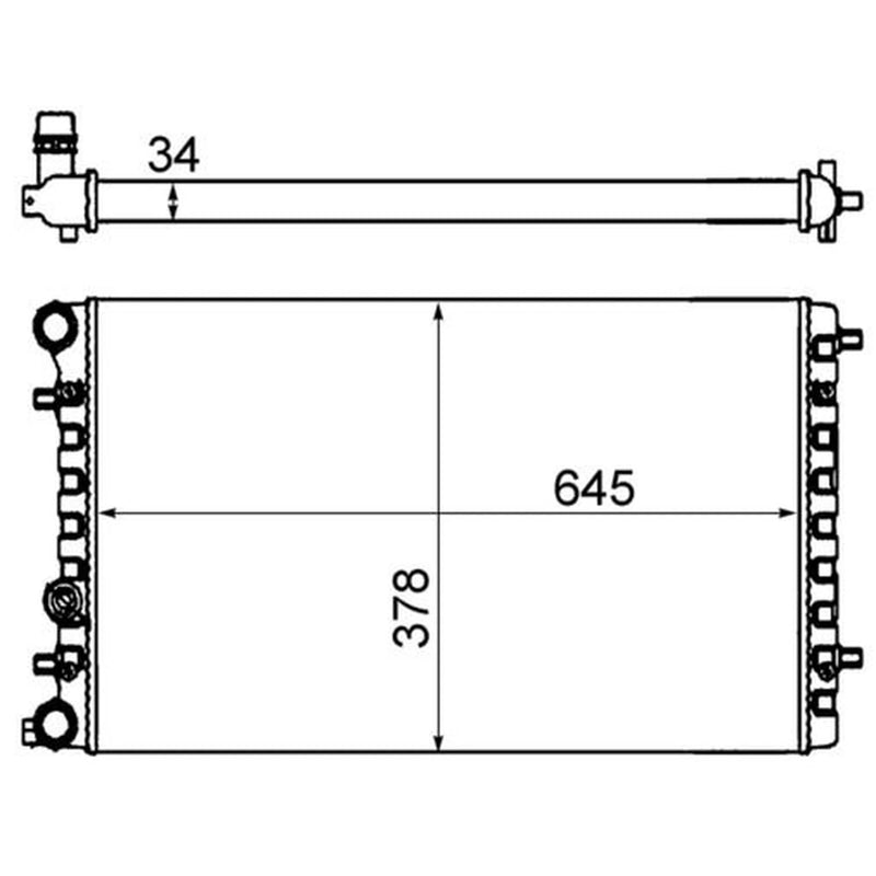 Mahle Engine Radiator CR 477 001S