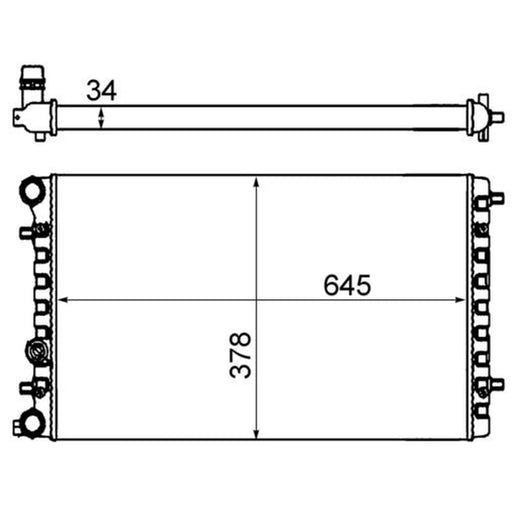Mahle Engine Radiator CR 477 001S