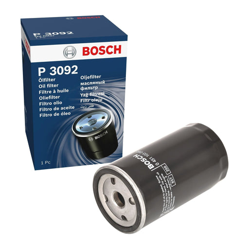 Genuine Bosch Car Oil Filter P3092 Fits Ford Fiesta - 1.6 - 83-89 0451103092 Bosch  - Town Parts