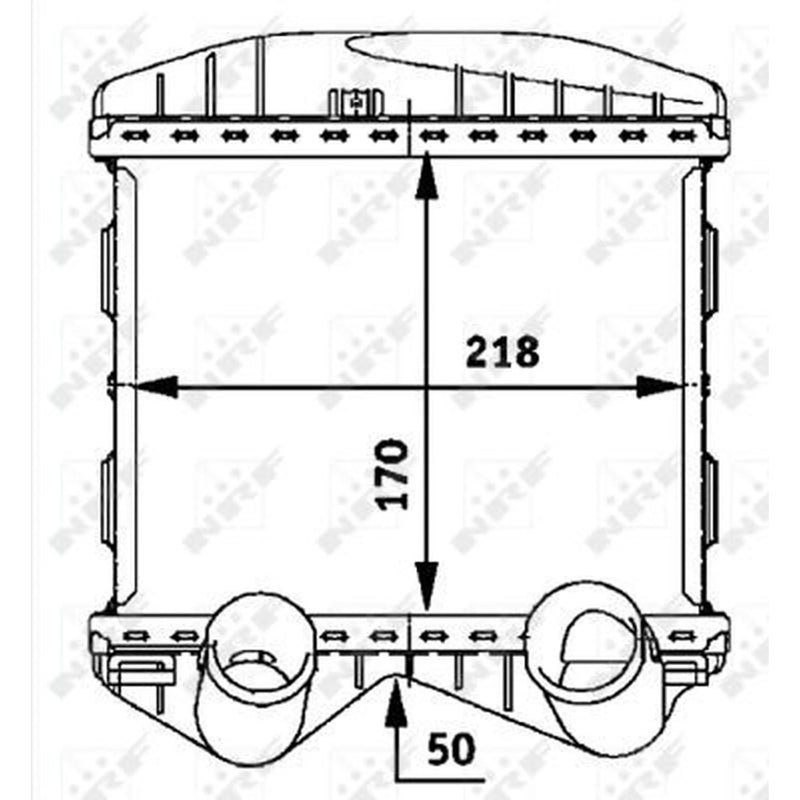 NRF Intercooler (Charge Air Cooler) 30257