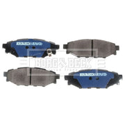 Borg & Beck 4 x Rear Brake Pad Set BBP2004