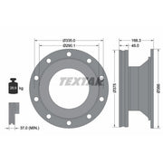 Textar 2 x Internally Vented Brake Discs 93308800