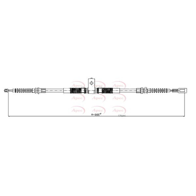 Apec Handbrake Cable Left Rear CAB1679