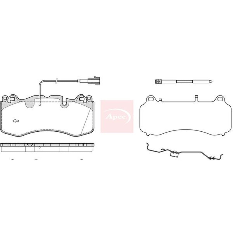 Apec Front Brake Pad Set PAD2384