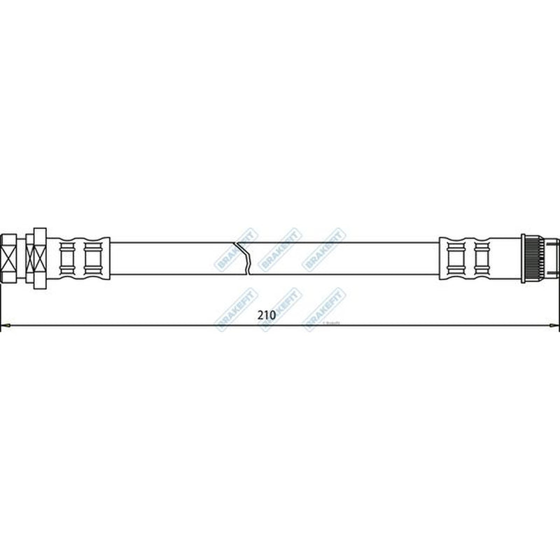 Apec Brake Hydraulic Hose Line Rear BHO4110