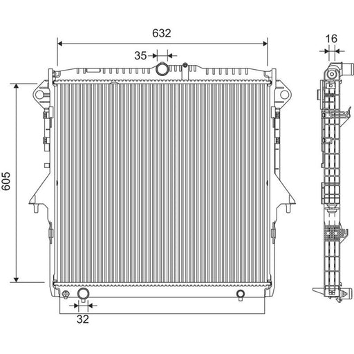 Valeo Engine Radiator 701406