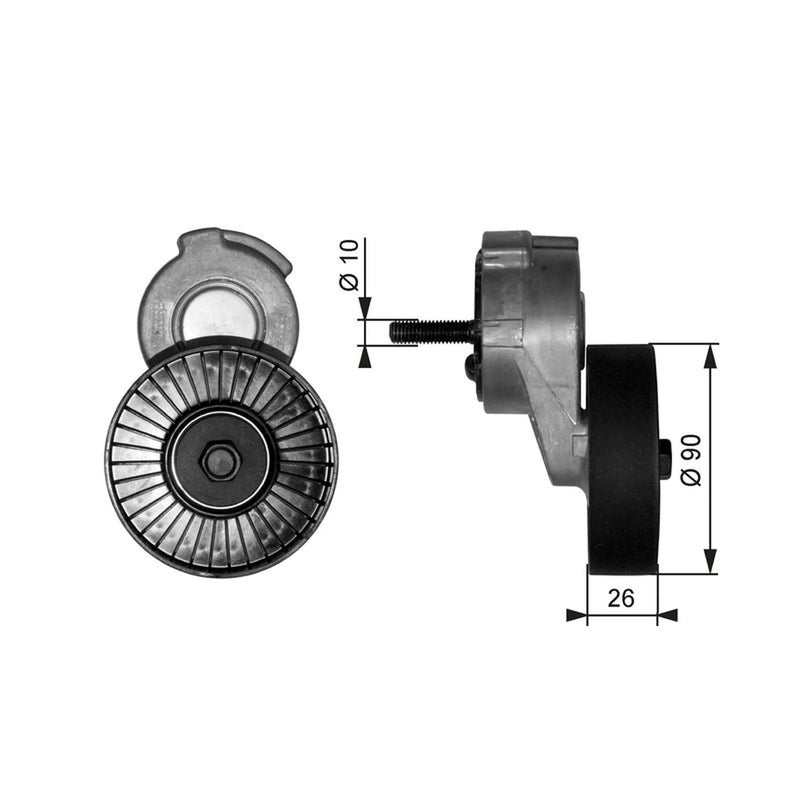 Gates Auxiliary Belt Tensioner T38113