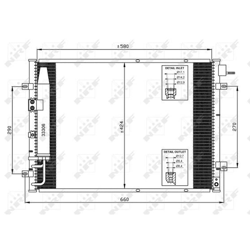 NRF Air Conditioning Condenser 35515