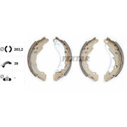 Textar Brake Shoe Set Axle Kit 91061600