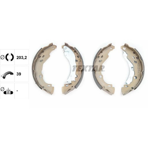 Textar Brake Shoe Set Axle Kit 91061600