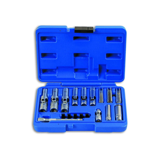 Laser Specialist Thin Wall Glow Plug Socket Set 1/4"D, 3/8"D 18pc 6424 Laser  - Town Parts