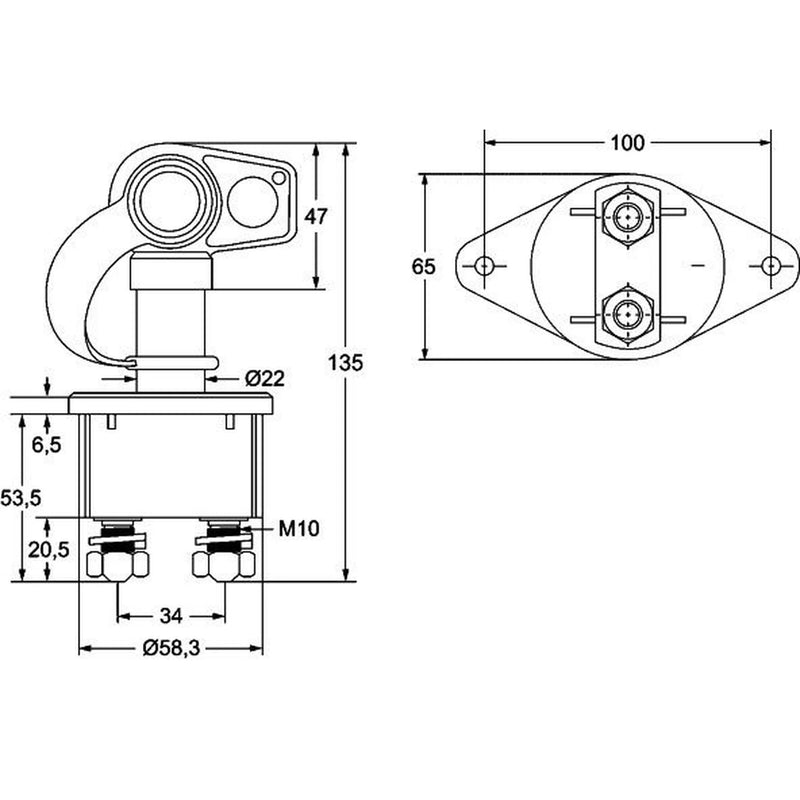 Hella Battery Master Switch 6EK 002 843-111
