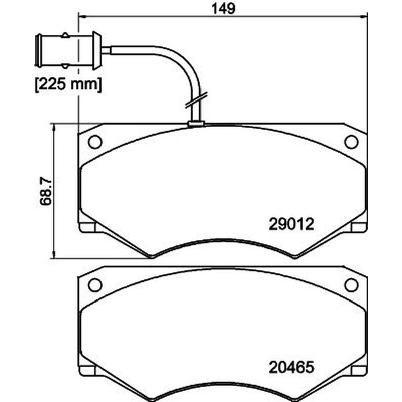 Mintex Front Brake Pad Set MDB1367