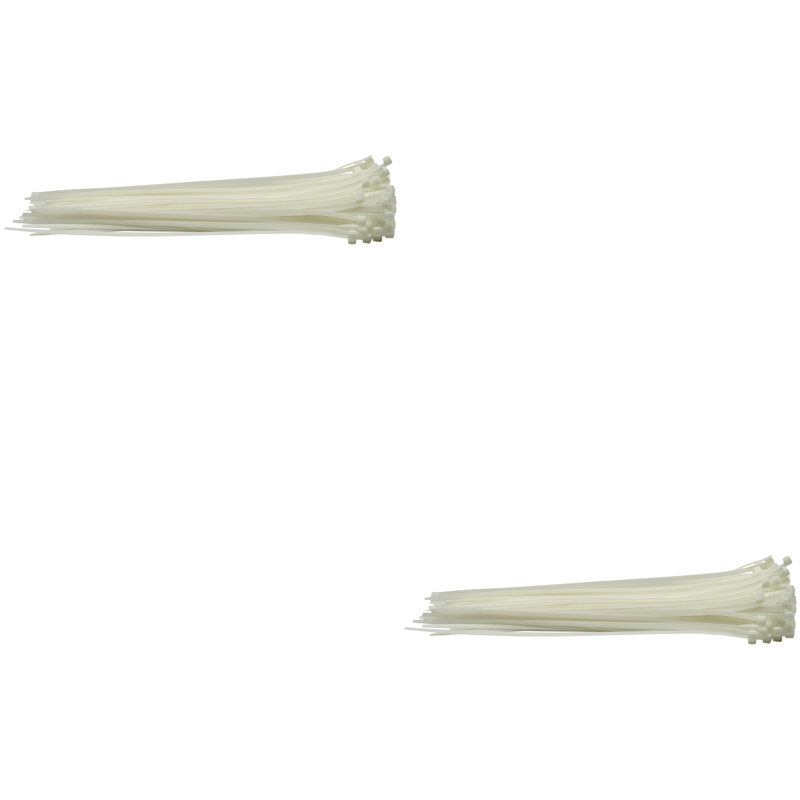 Draper Cable Ties, 4.8mm, White (Pack of 100)