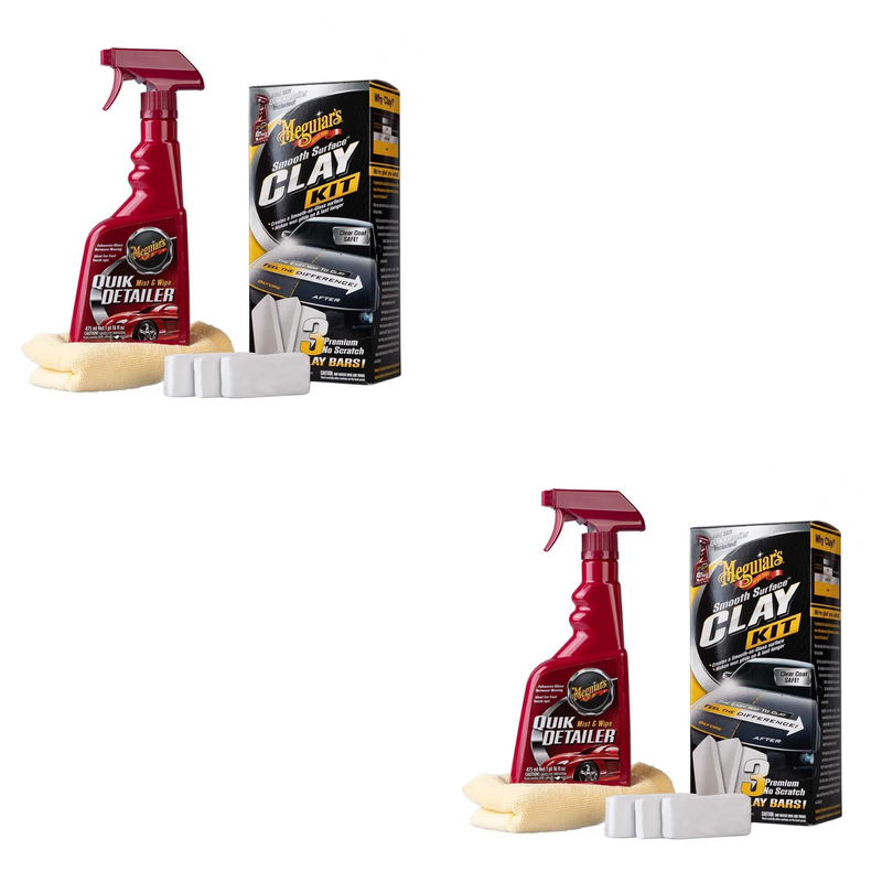 Meguiar's G191700EU Smooth Surface Clay Kit with Quik Detailer