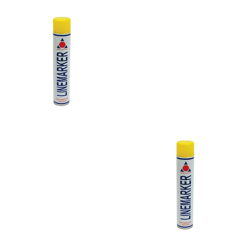 Aerosol 0900 Line Marking Spray Paint Yellow 750ml - 0900
