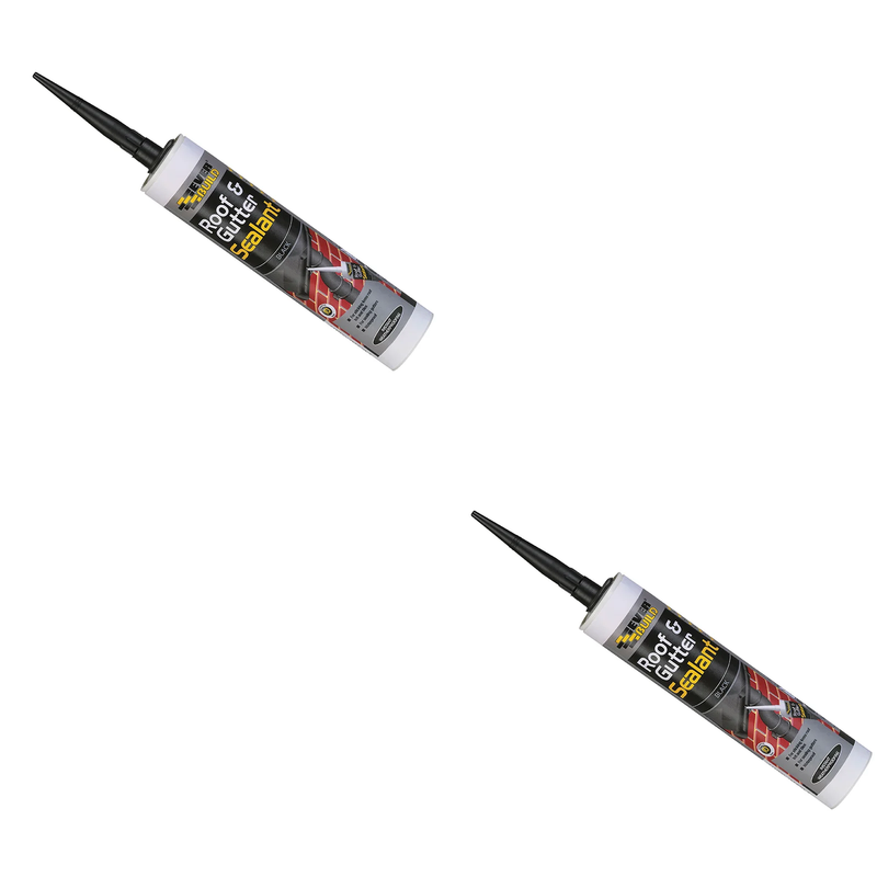 Everbuild Sika Roof & Gutter Sealant Black 295ml - 486214