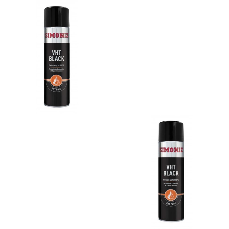 Simoniz Very High Temperature VHT Matt Black Spray Paint 500ml