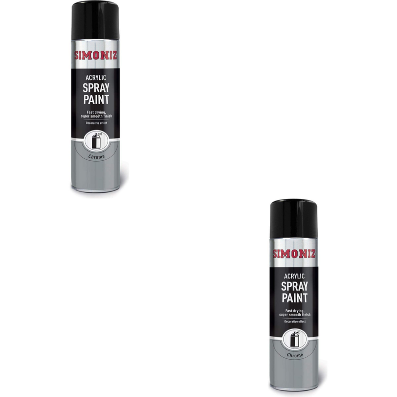Simoniz Chrome Effect Spray Paint 500ml SIMP20D