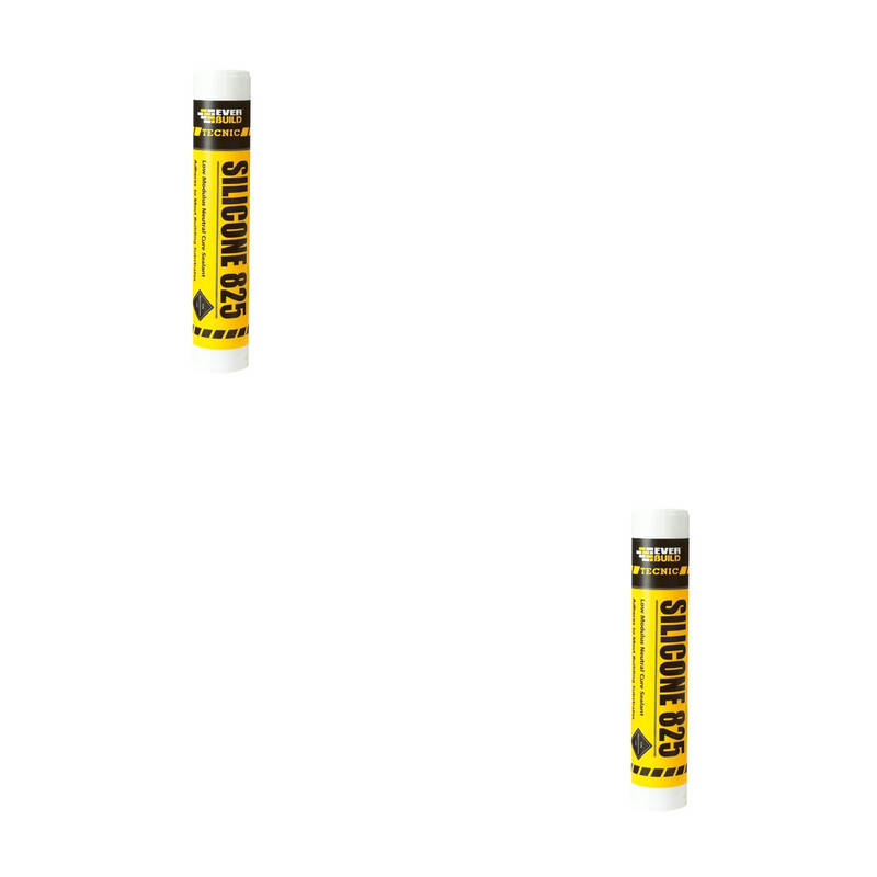 Everbuild Sika Tecnic Silicone 825 Black 380ml - 467204