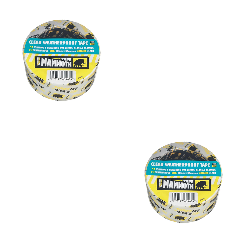 Everbuild Sika Mammoth Clear Waterproof Tape 50mm x 10m - 488634