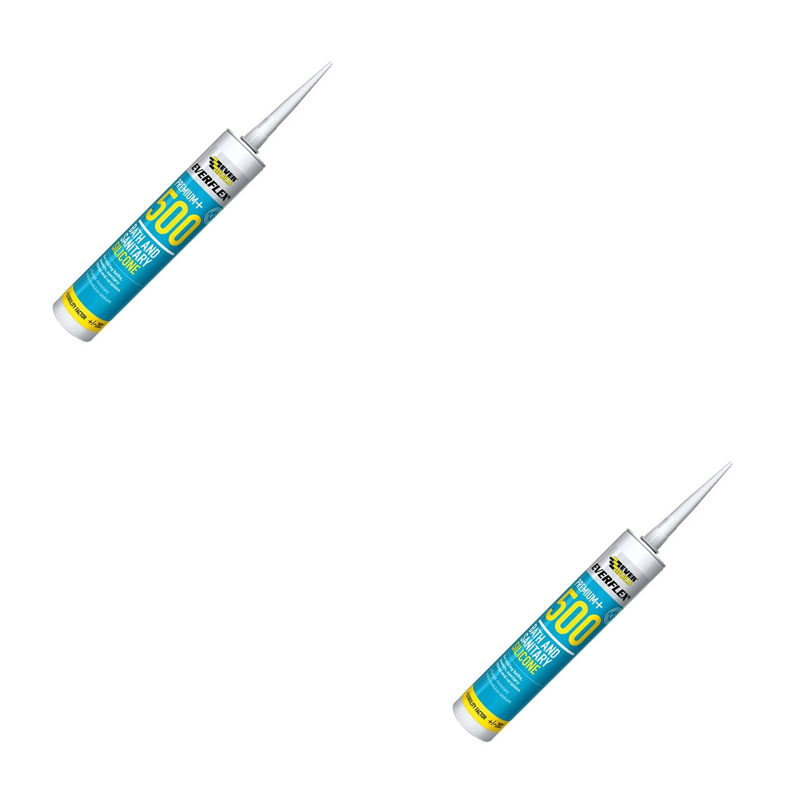 Everbuild Sika Bath & Sanitary Silicone White 310ml - 484842